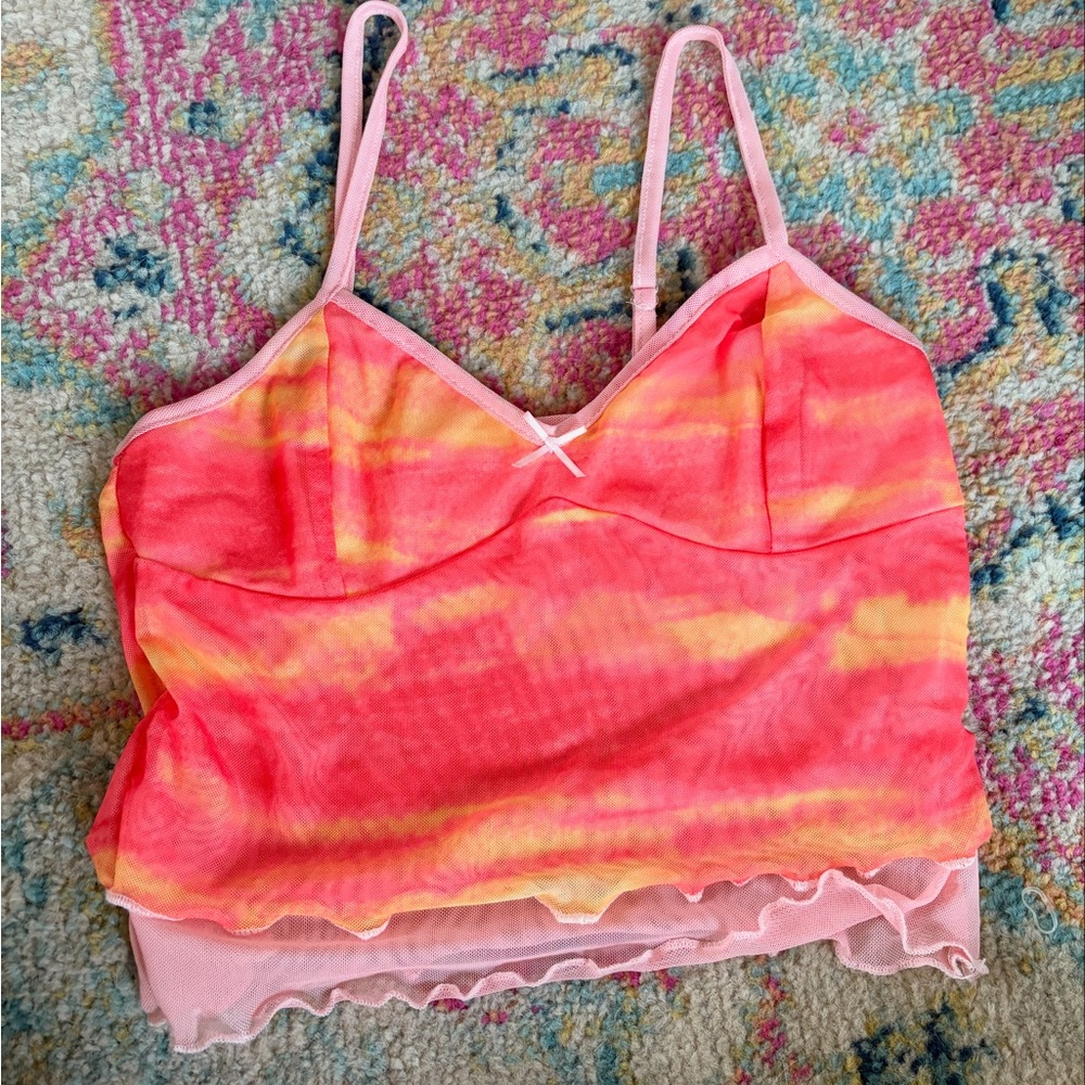 Vibrant Pink and Orange Camisole